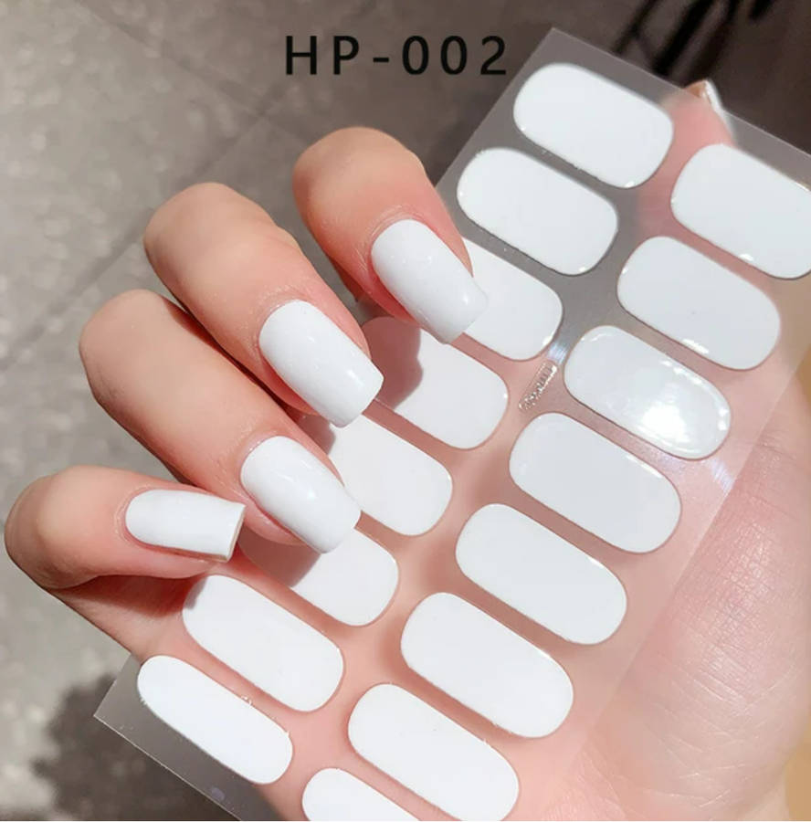 White Gel Nail Wraps