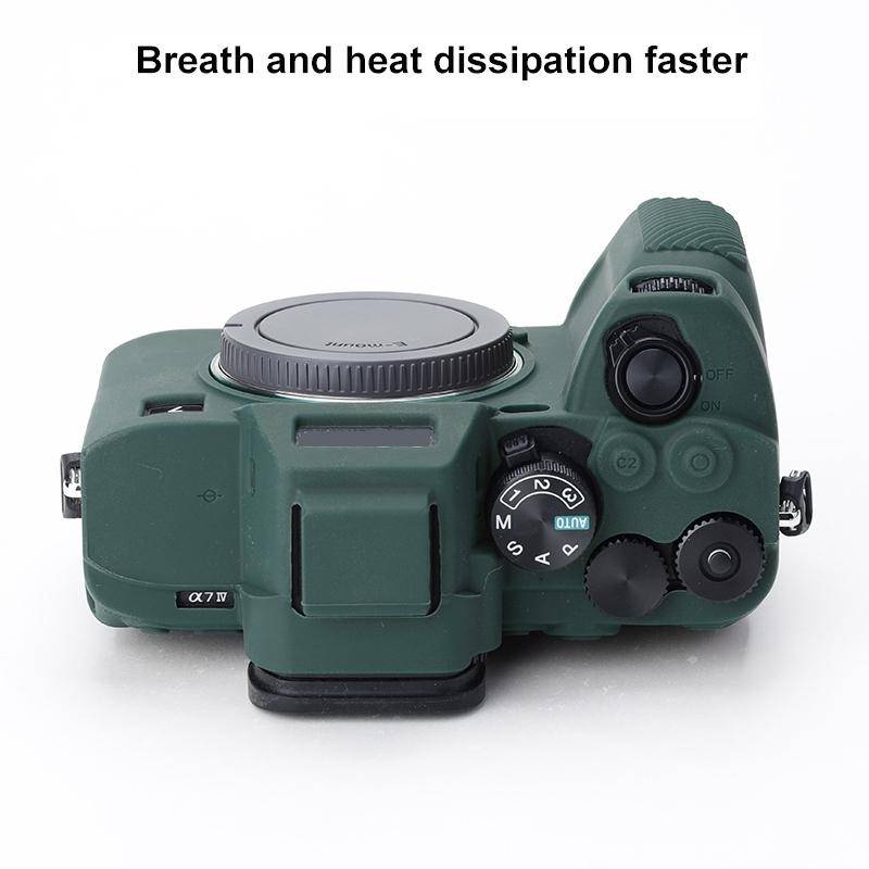 Soft Silicone Protective Case for Sony A7 IV (Green)