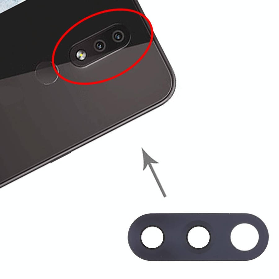 10 PCS Back Camera Lens for Nokia 4.2 / TA-1184 / TA-1133 / TA-1149 / TA-1150 / TA-1157(Black)