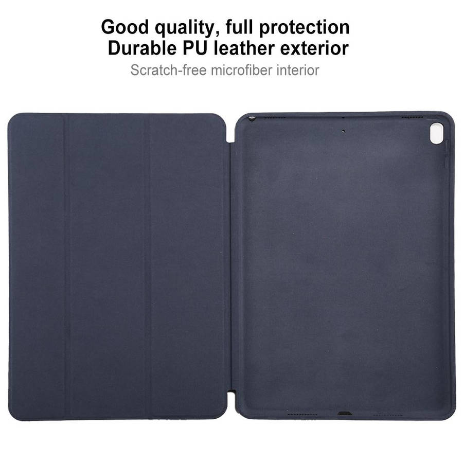 For iPad Air 3 10.5 inch Horizontal Flip Smart Leather Case with Three-folding Holder(Navy Blue)