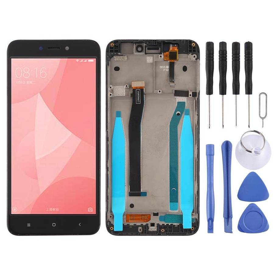 TFT LCD Screen for Xiaomi Redmi 4X Digitizer Full Assembly with Frame(Black)
