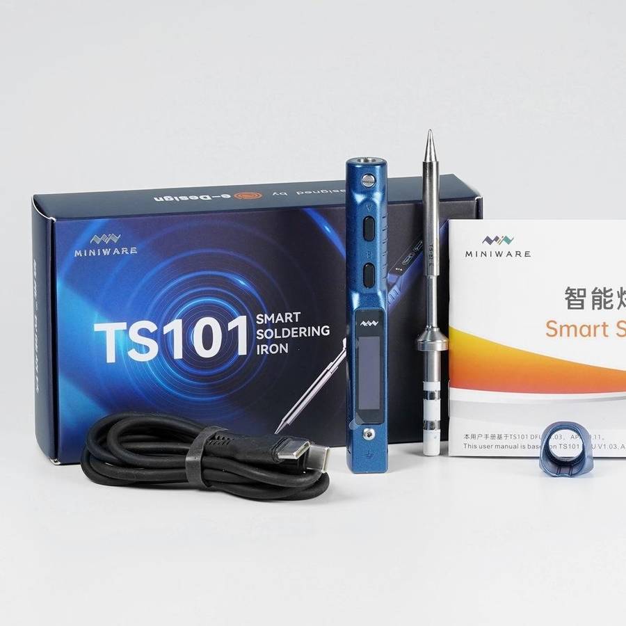 MINIWARE TS101 PD DC Soldering Iron 90W Portable Soldering Pen(With C4 Soldering Iron Head)