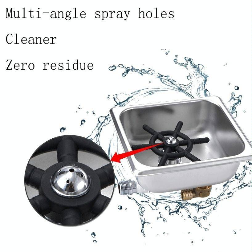 Automatic High Pressure Embedded Stainless Steel Bar Cup Washer Economy Type B