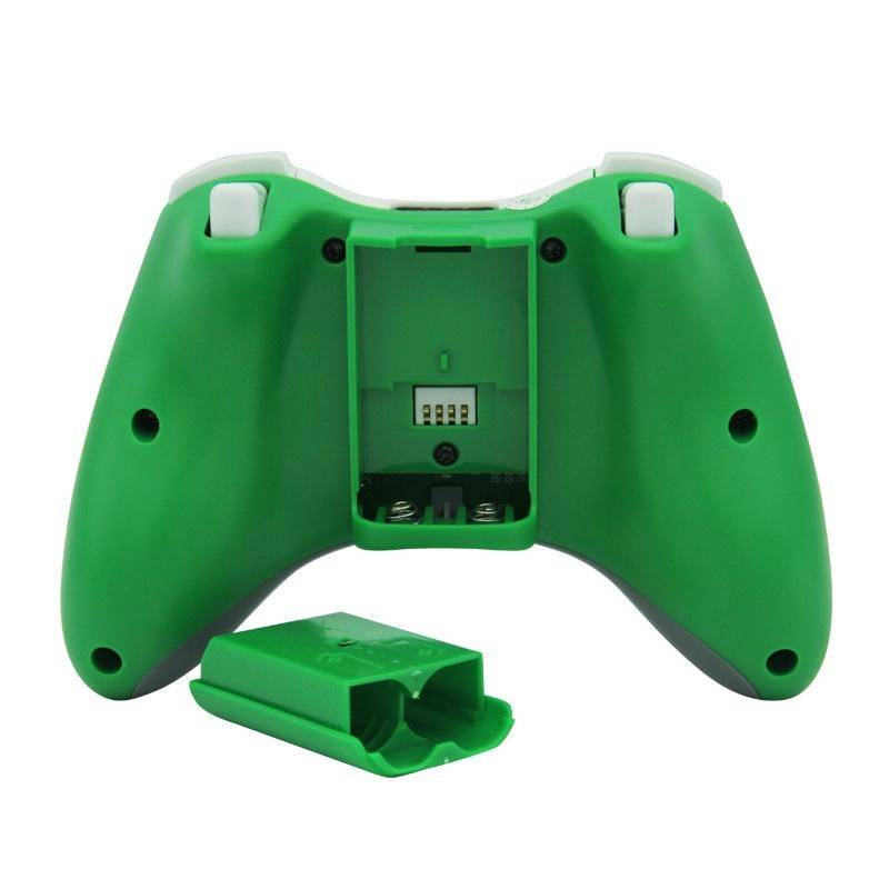 For Microsoft Xbox 360 / PC XB13 Dual Vibration Wireless 2.4G Gamepad With Receiver(Green)