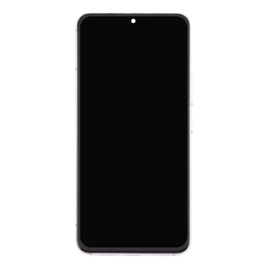 For Samsung Galaxy S22 5G SM-S901B Original LCD Screen Digitizer Full Assembly with Frame (White)