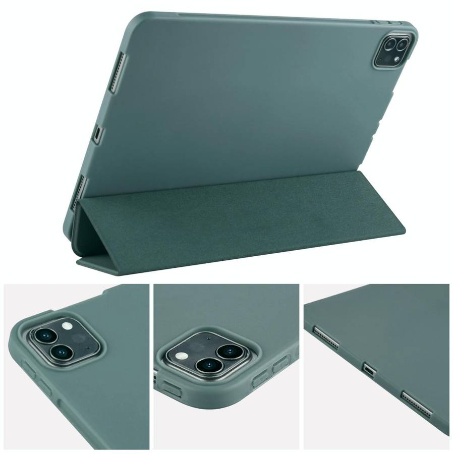 For iPad Pro 11 (2020) 3-folding Horizontal Flip PU Leather + Shockproof Honeycomb TPU Tablet Cas...