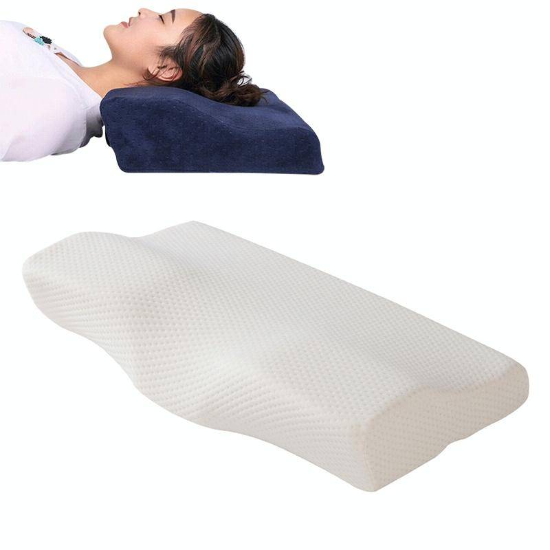 Butterfly Shape Memory Foam Snorked Pillow Slow Rebound Health Care Cervical Pillow, Dimensions: ...