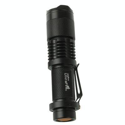 UltraFire Focus Flashlight, 3 Mode, Cree XM-L T6 LED, White Light, Luminous Flux: 700lm, Length: ...
