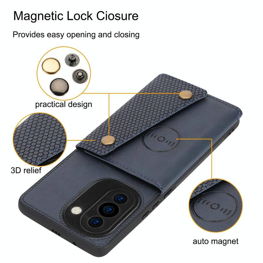 For Huawei nova 10 Pro Double Buckle Magnetic Phone Case(Black)