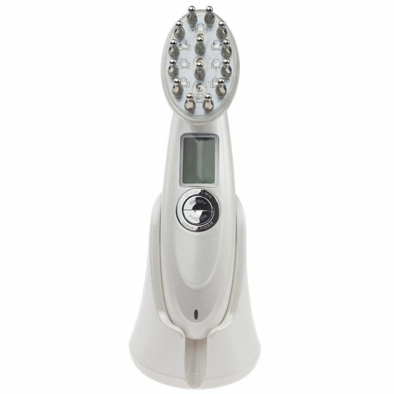 RF Hair Growth Comb Scalp Oil Control & Anti-Hair Loss Massager English Manual(White)