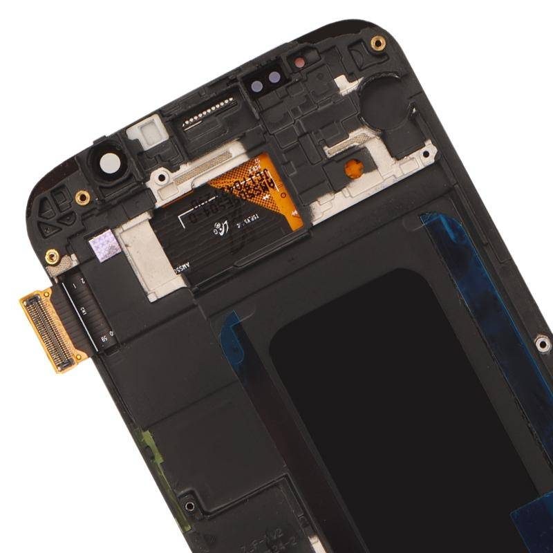 Original Super AMOLED LCD Screen For Samsung Galaxy S6 SM-G920F Digitizer Full Assembly with Fram...