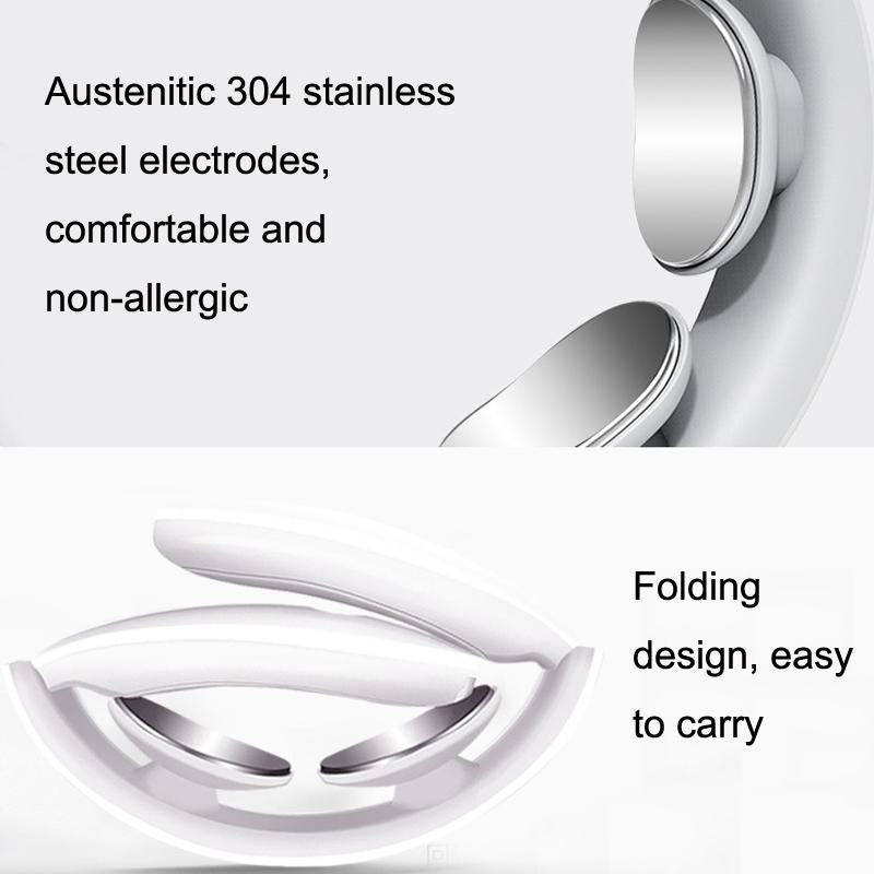 SL-M012 Electric Pulse Meridian Multifunctional Cervical Massager(White)