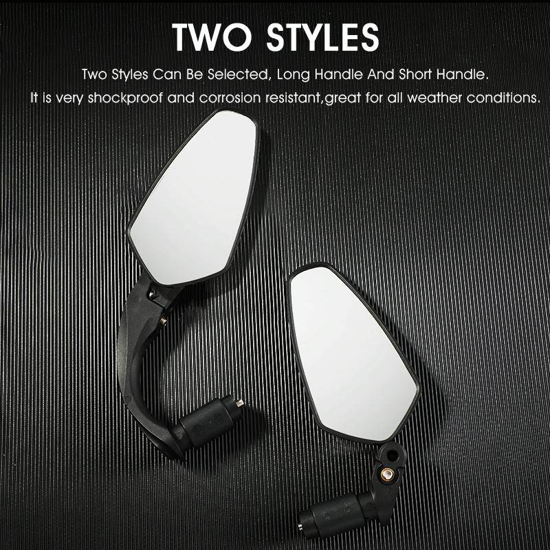 1 Pair WEST BIKING Bicycle Rearview Mirror Adjustable Mirror Mountain Bike Foldable Rearview Mirr...