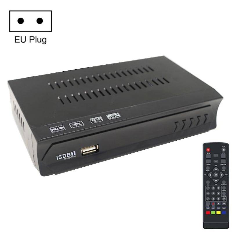 ISDB-T Satellite TV Receiver Set Top Box with Remote Control, For South America, Philippine(EU Plug)