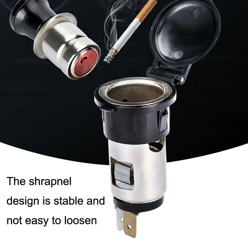 2 PCS Car Modified Cigarette Lighter Car Charging Power Socket No Cigarette Type (with 1.5m Line)
