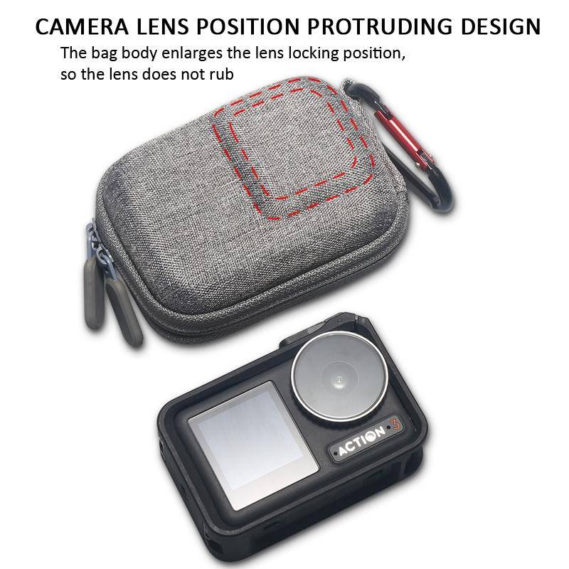 For Insta360 Ace Pro / Action 4/ Action 3 Protective Storage Bag(Black)