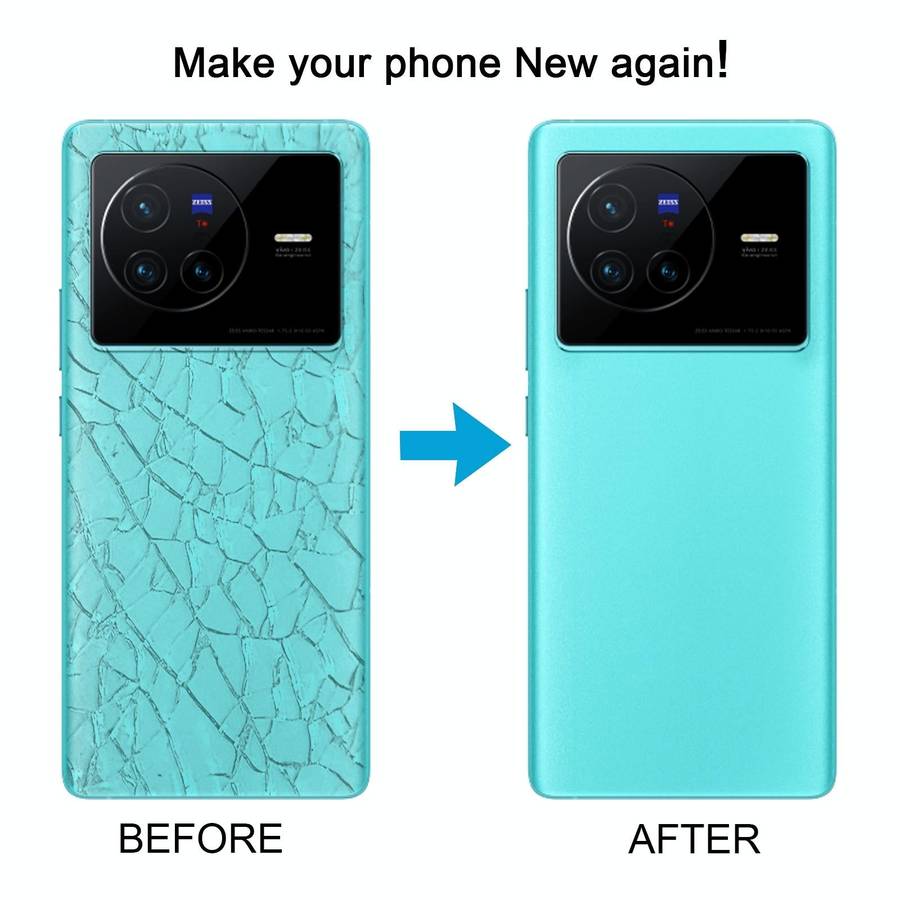For vivo X80 OEM Glass Material Battery Back Cover(Blue)