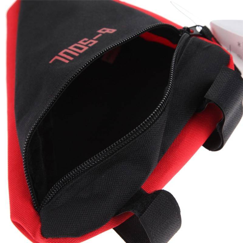 Triangle Bike Bag Front Tube Frame Cycling Bicycle Bags Waterproof MTB Road Pouch Holder Saddle(R...