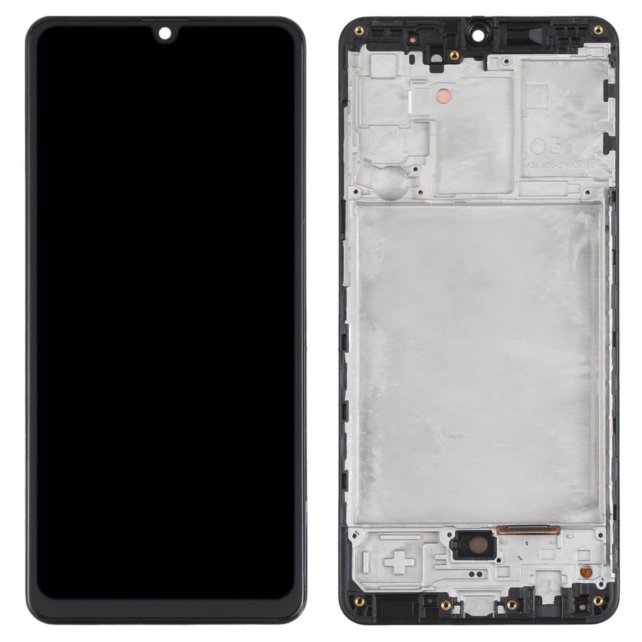Original Super AMOLED LCD Screen for Samsung Galaxy A31 SM-A315 Digitizer Full Assembly with Fram...