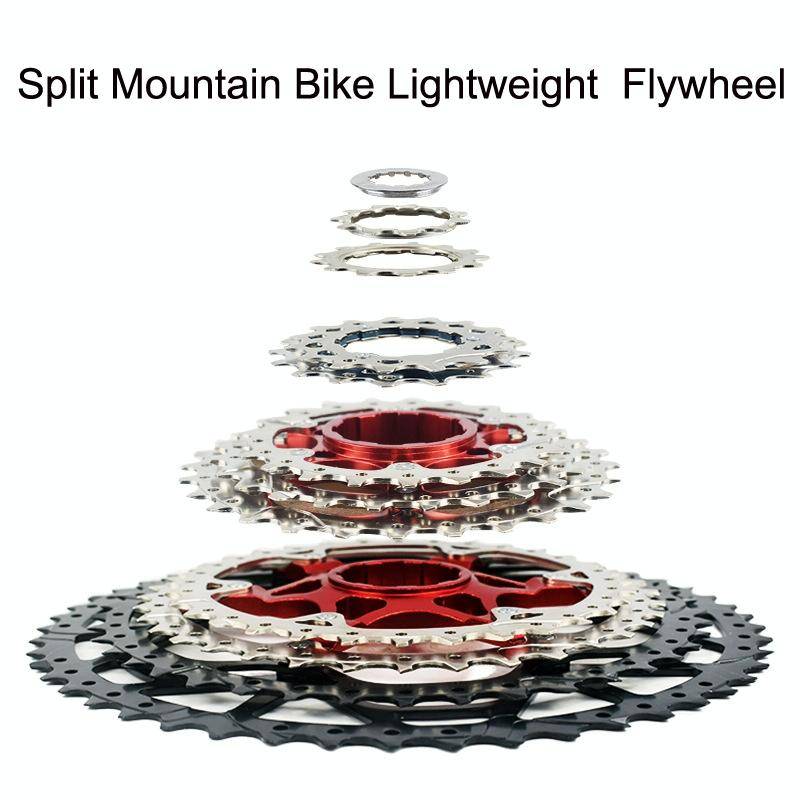 VG Sports Split Mountain Bike Lightweight Cassette Flywheel, Style: 11 Speed 46T (Silver)
