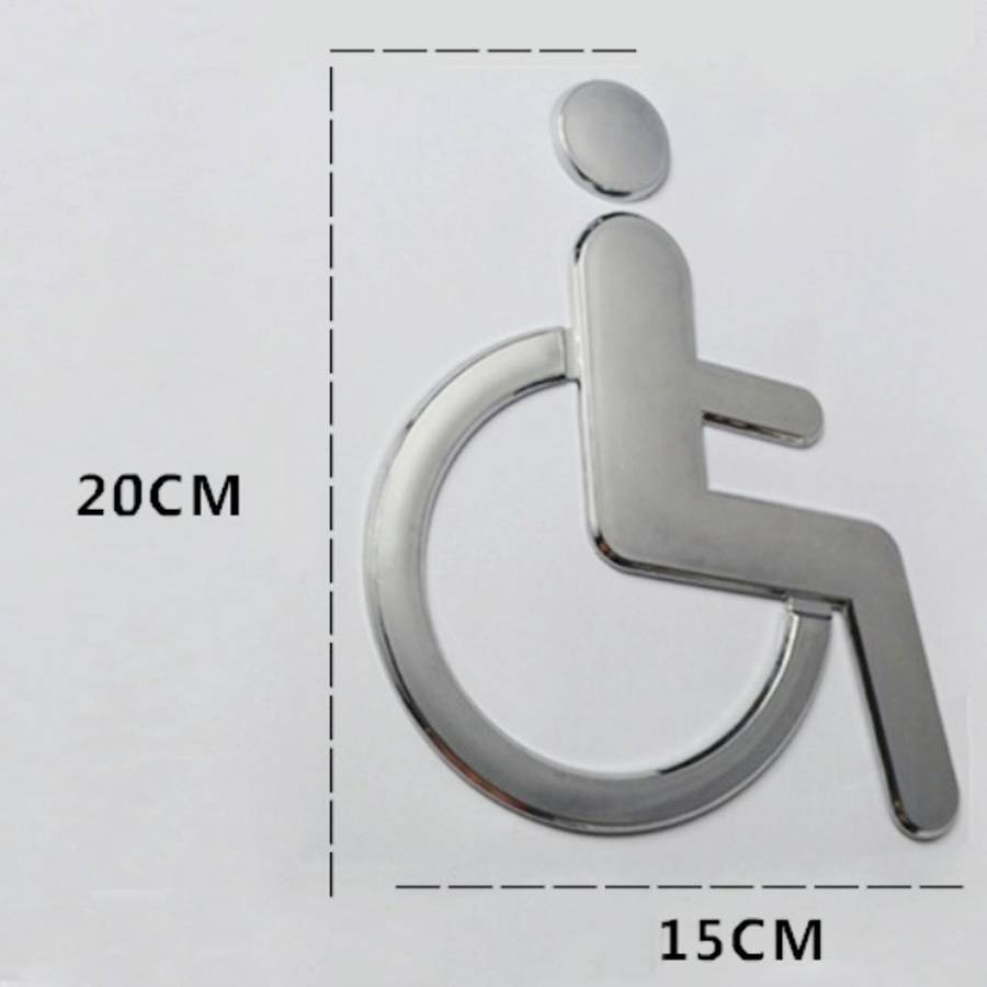 Disabled Toilet Signs Prompts Signs Wall Stickers