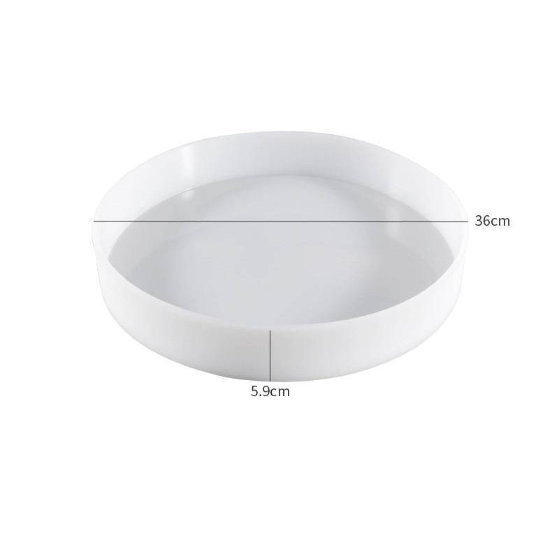 DIY Crystal Drip Rubber Round Table Mold Quicksand Table Silicone Mold 35cm Round Table Mold