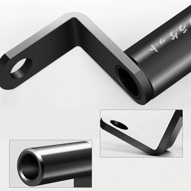 Motorcycle Rear View Mirror Aluminum Alloy Bracket(Black)