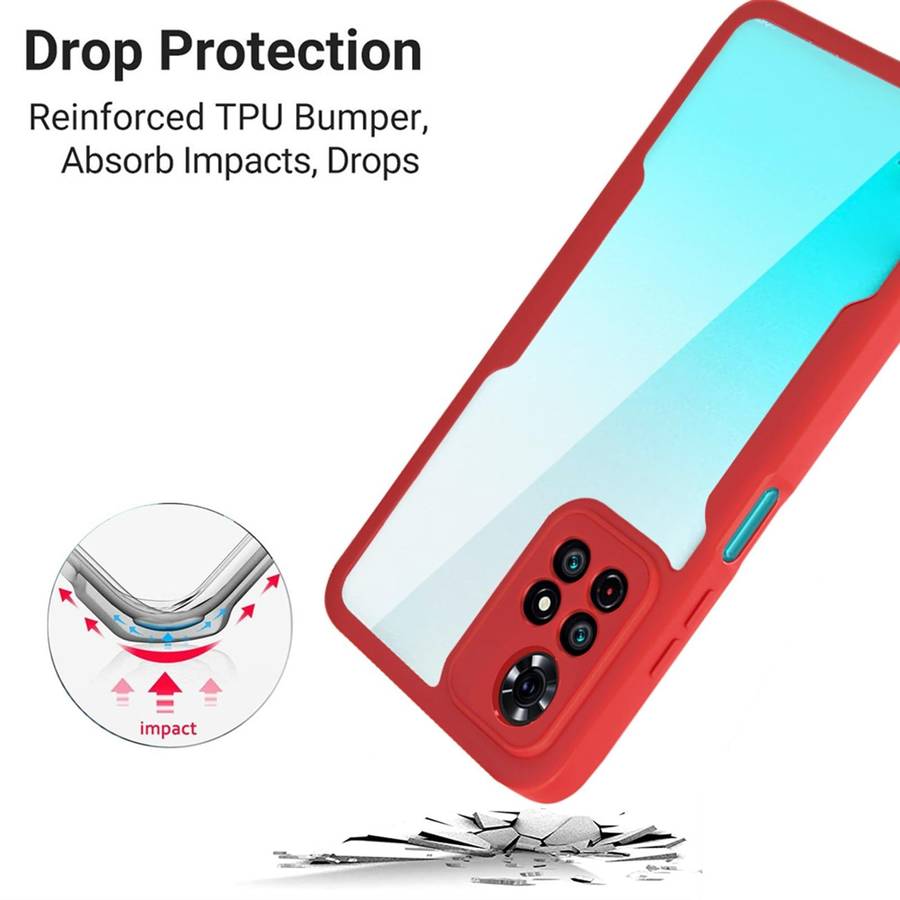 For Xiaomi Redmi Note 11 Acrylic + TPU 360 Degrees Full Coverage Phone Case(Black)