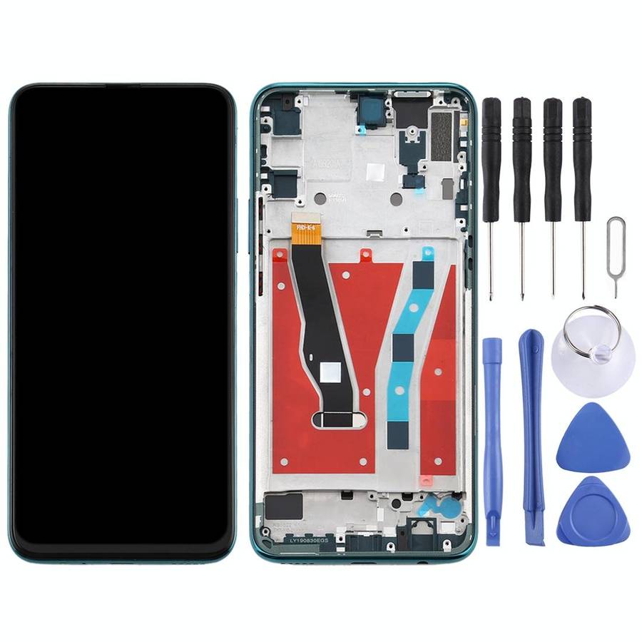 LCD Screen and Digitizer Full Assembly with Frame for Huawei Y9 Prime (2019)(Green)