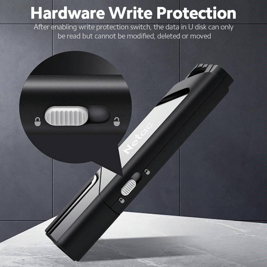 Netac U336 Protection With Lock Car High-Speed USB Flash Drives, Capacity: 32GB
