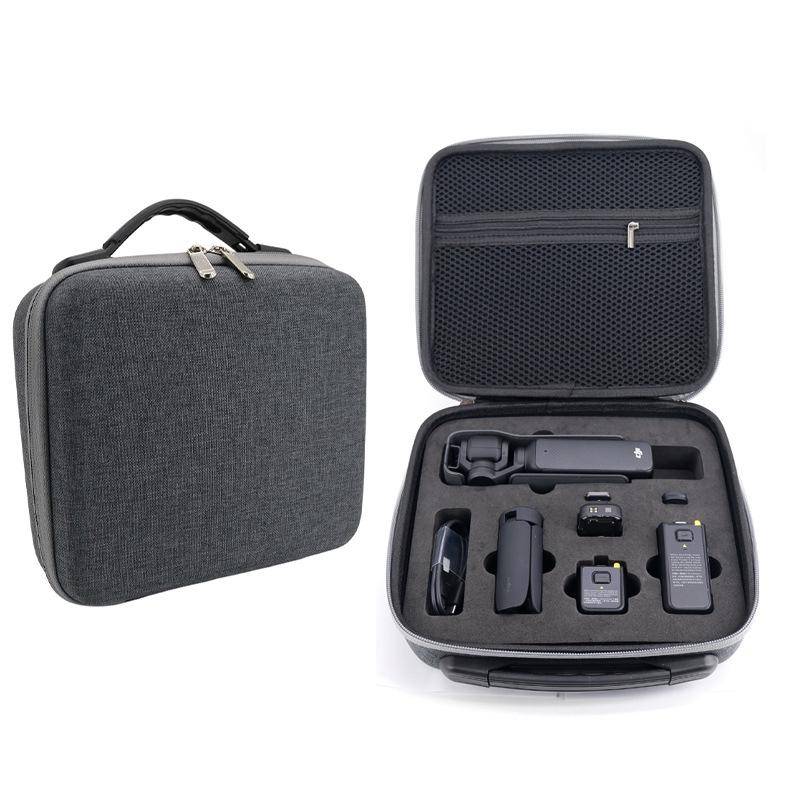 For DJI Osmo Pocket 3 Action Camera All-in-One Storage Bag Hand Cluth(Grey)