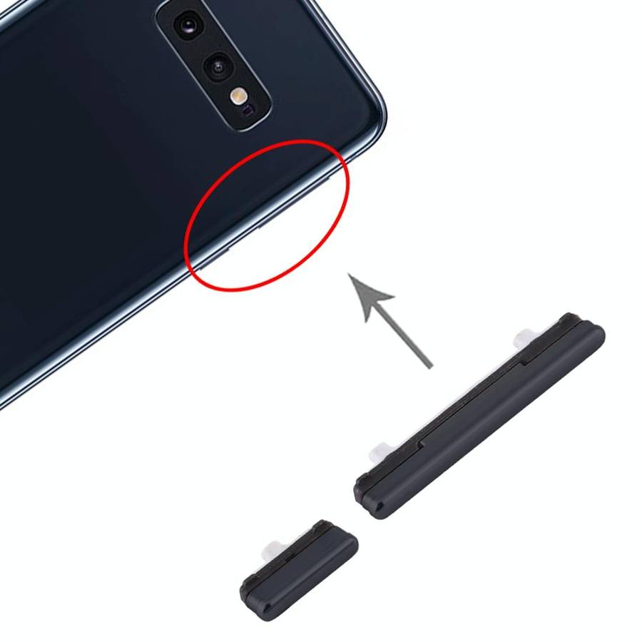 For Samsung Galaxy S10e Power Button and Volume Control Button(Black)