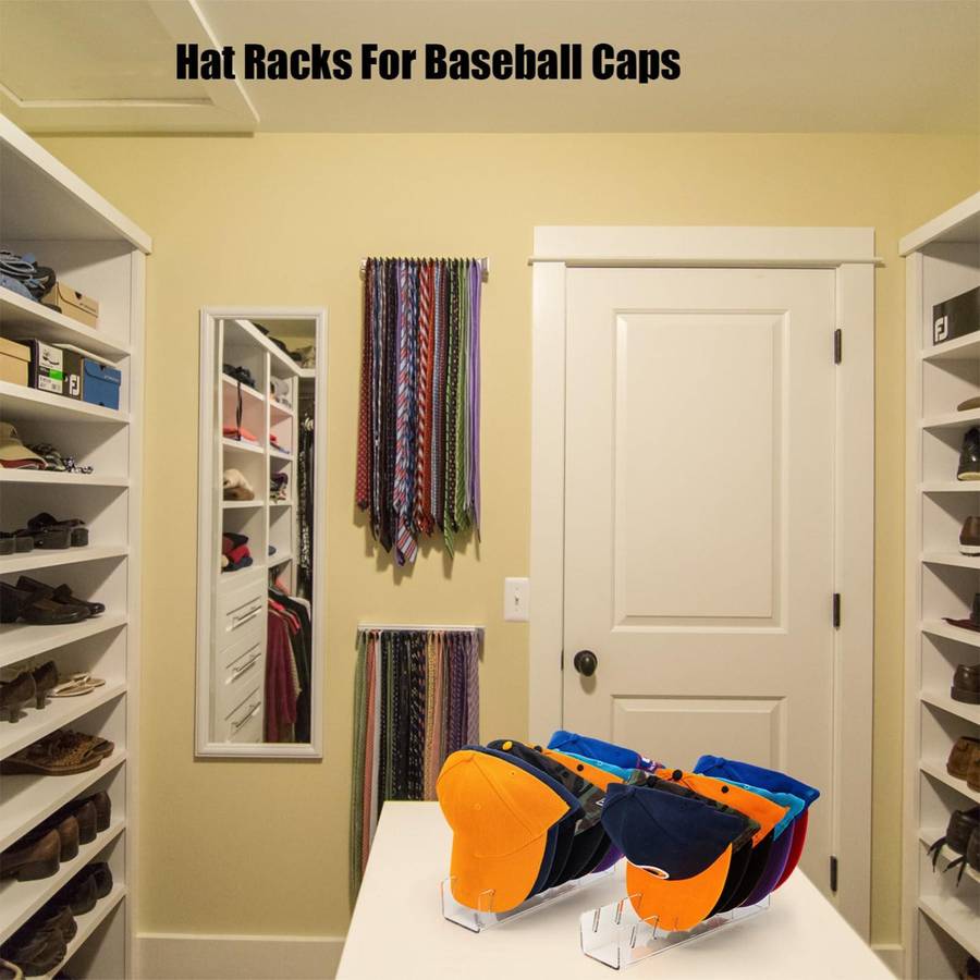 YX017 Acrylic Baseball Cap Display Stand (Black)