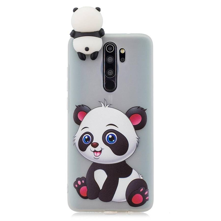 For Xiaomi Redmi Note 8 Pro Shockproof Cartoon TPU Protective Case(Panda)