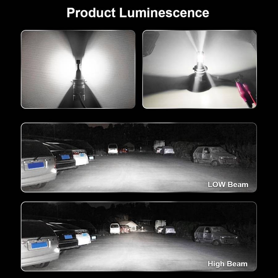 2 PCS M3 H7 DC9-32V / 17W / 6500K / 2000LM IP68 Car LED Headlight Lamps(Cool White)