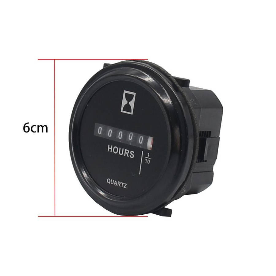 Mechanical Chronograph Marine Boat Engine Round ACDC Truck Chrono Hour Meter