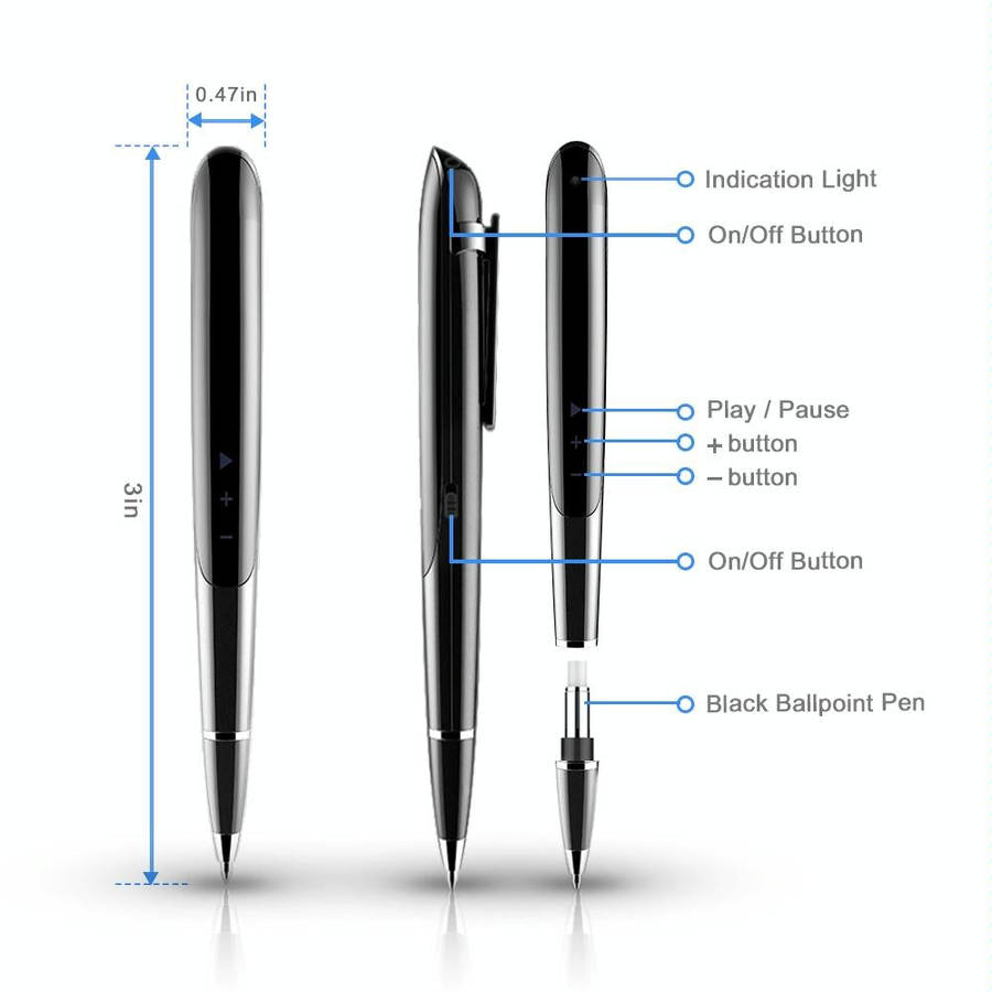 Q9 AI Intelligent High-definition Noise Reduction Conference Recording Pen Voice Control Recorder...
