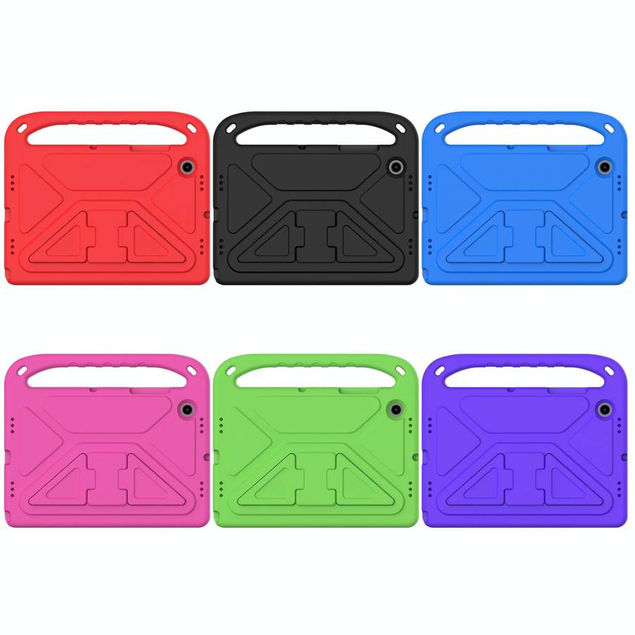 For Samsung Galaxy Tab A8 10.5 / X200 Handle EVA Shockproof Tablet Case with Holder(Red)