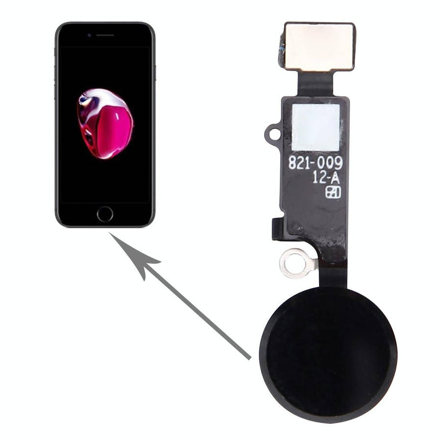 Home Button for iPhone 7 Plus, Not Supporting Fingerprint Identification and Return Function(Black)