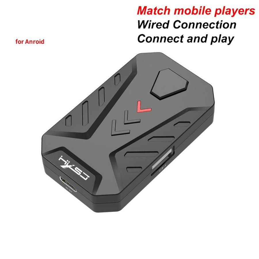 HXSJ P8 Mobile Phone Keyboard Mouse Converter for Android System(Black)