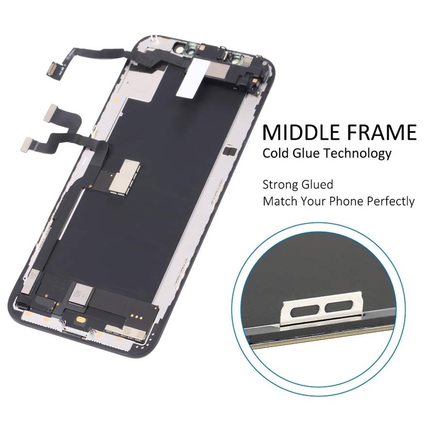 Original LCD Screen for iPhone XS Digitizer Full Assembly with Earpiece Speaker Flex Cable