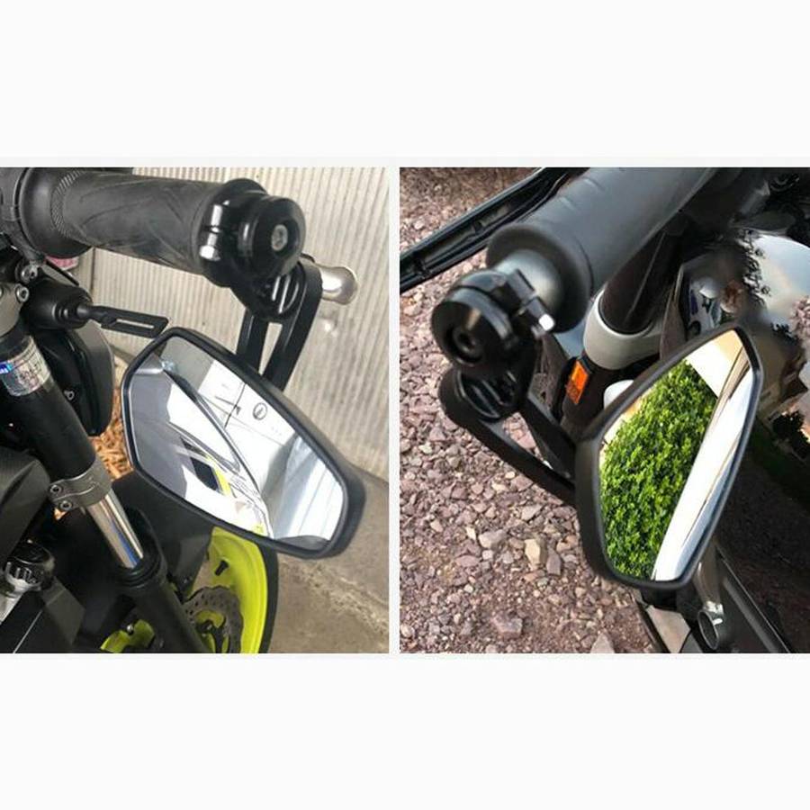 Universal 7 / 8 inch 22mm Modified Motorcycle Side Rearview Mirror (Blue)