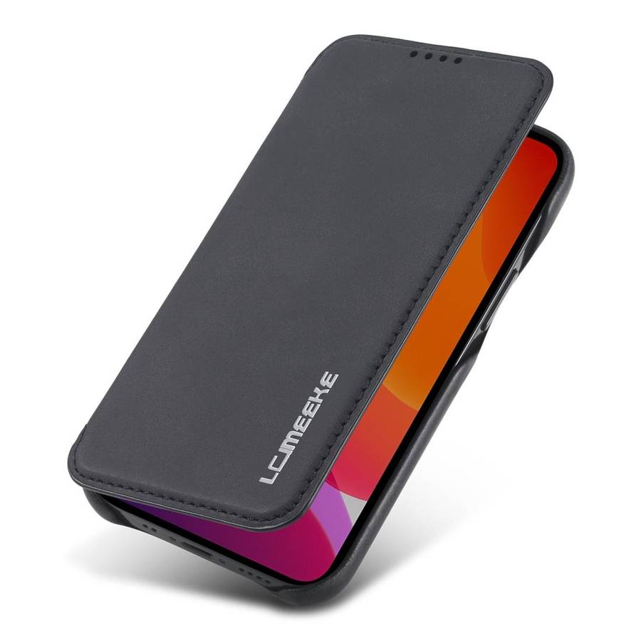 For iPhone 12 mini LC.IMEEKE Hon Ancient Series Horizontal Flip Leather Case with Holder & Card S...