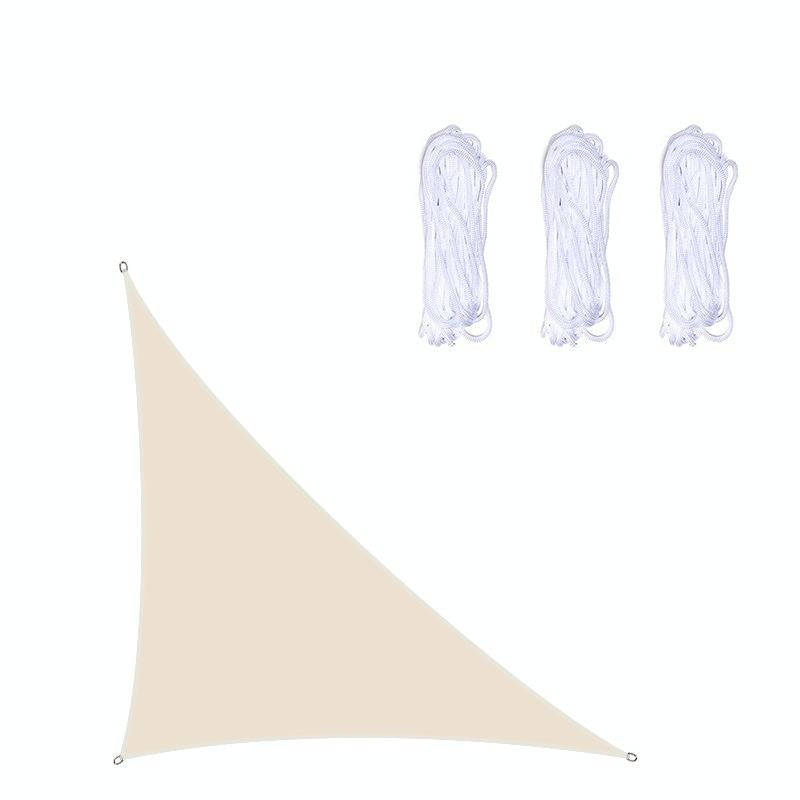 Triangle Outdoor Garden Sunshade Sail Waterproof Anti-UV Canopy, Size: 3m x 4m x 5m(Beige)