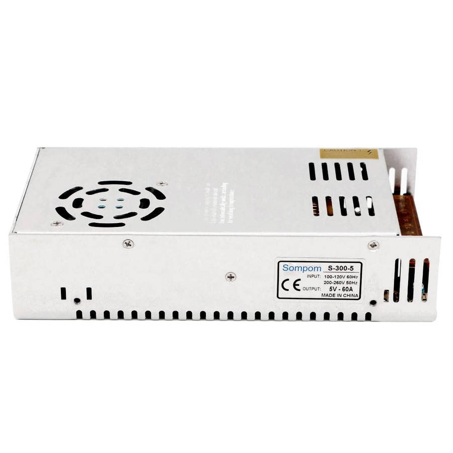 SOMPOM S-300-5 300W 5V 60A Switching Driver LED Light Strip Display Screen Lighting Monitor Power...