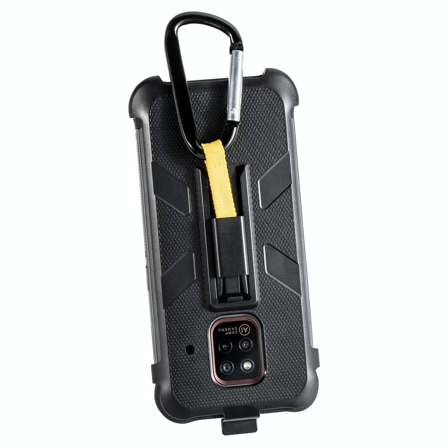 For Ulefone Power Armor 14 Pro Ulefone Back Clip Phone Case with Carabiner(Black)