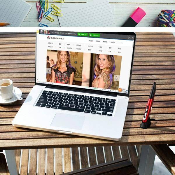 PR-03 2.4G USB Receiver Adjustable 1600 DPI Wireless Optical Pen Mouse for Computer PC Laptop Dra...