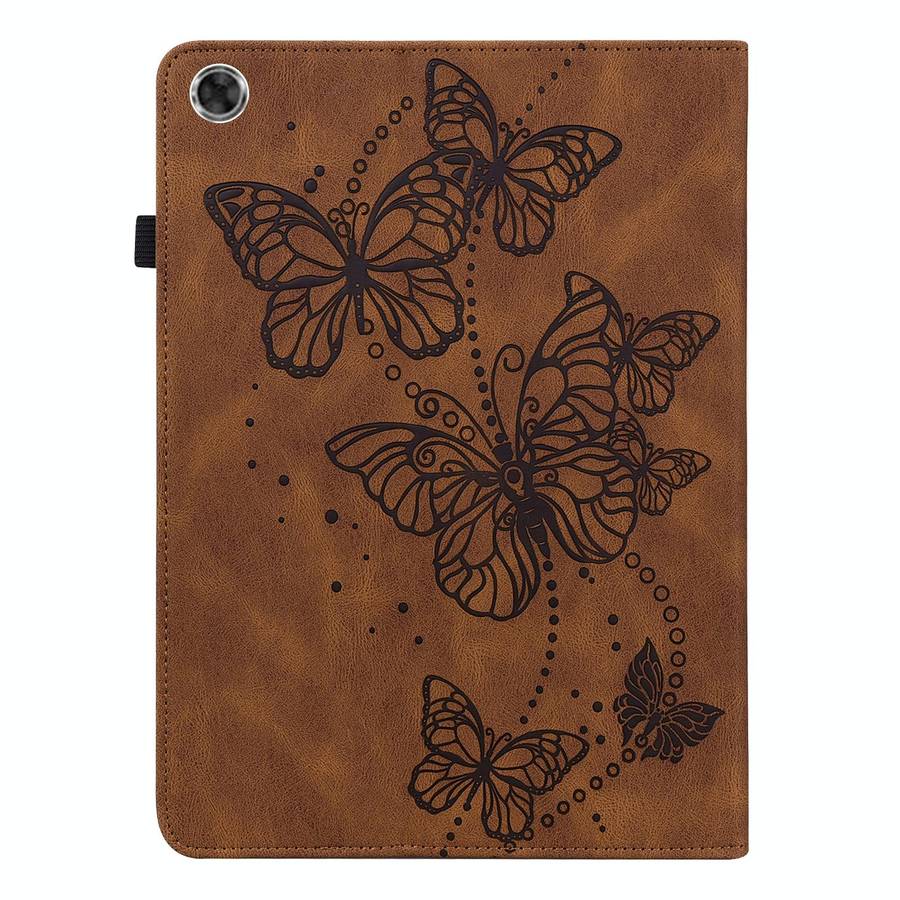 For Lenovo Tab M8 HD TB-8505F 8505X / M8 FHD 8.0 Embossed Butterfly Pattern Horizontal Flip Leath...