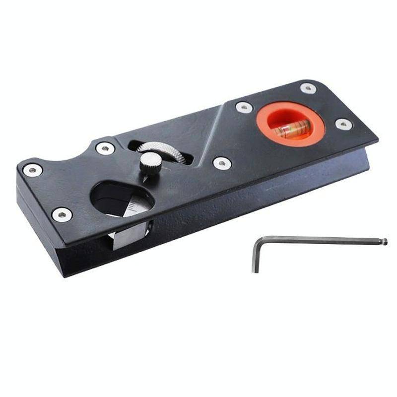 Woodworking Multi-Angle Chamfering Adjustable Depth Hand Planer, Color: Black