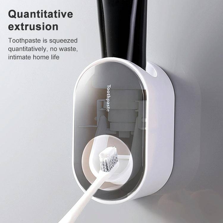 Automatic Toothpaste Squeezing Wall-mounted Toothpaste Rack(Ocean Blue+White)